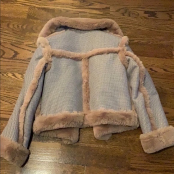 Opening Ceremony Insomniac Reversible Faux-Fur Houndstooth Jacket - Picture 3 of 10